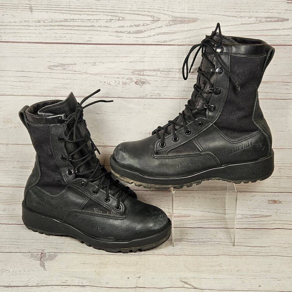 Belleville 700V Combat Boots Men's Black 5.5W GORE-TEX Vibram Leather Tactical